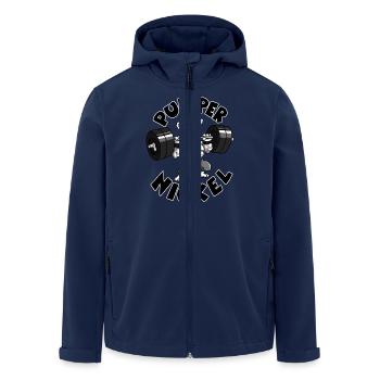 Pumpernickel - Recycelte Männer Softshell-Jacke von Stanley/Stella - Navy - Vorne - AI Model Male 185 light (185cm)