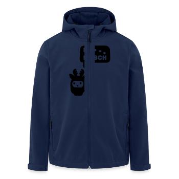 du hirsch - Recycelte Männer Softshell-Jacke von Stanley/Stella - Navy - Vorne - AI Model Male 185 light (185cm)