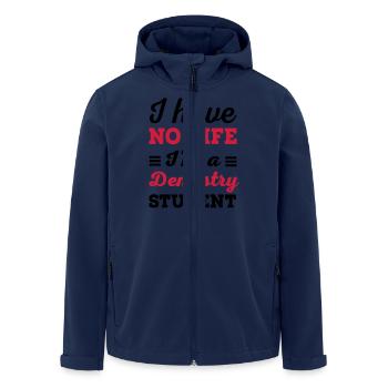dentist - Men’s Recycled Softshell Jacket by Stanley/Stella - navy - Front - AI Model Male 185 light (185cm)