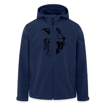 tribal lion gueule rugit3 - Veste softshell homme en polyester recyclé Stanley/Stella - marine - Devant - AI Model Male 185 light (185cm)