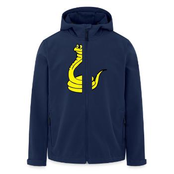Schlange - Recycelte Männer Softshell-Jacke von Stanley/Stella - Navy - Vorne - AI Model Male 185 light (185cm)
