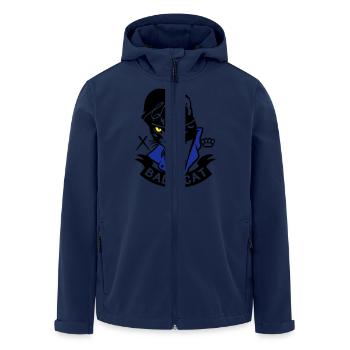Bad Cat - SailorCat - Veste softshell homme en polyester recyclé Stanley/Stella - marine - Devant - AI Model Male 185 light (185cm)