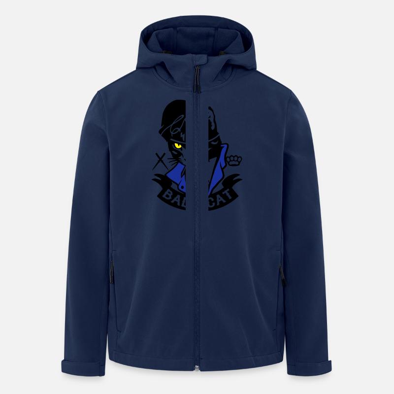 Bad Cat - SailorCat - Men’s Recycled Softshell Jacket by Stanley/Stella - navy