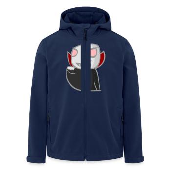 vampire - Men’s Recycled Softshell Jacket by Stanley/Stella - navy - Front - AI Model Male 185 light (185cm)