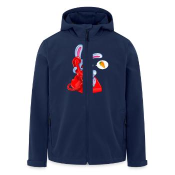 lapin qui téléphone.png - Veste softshell homme en polyester recyclé Stanley/Stella - marine - Devant - AI Model Male 185 light (185cm)