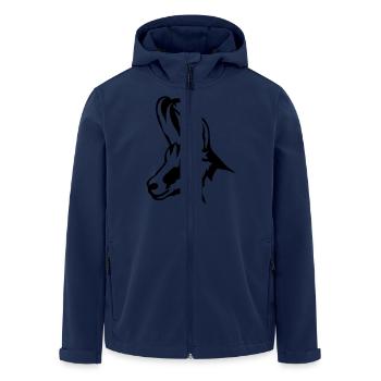 chamois animal sauvage 1102 - Veste softshell homme en polyester recyclé Stanley/Stella - marine - Devant - AI Model Male 185 light (185cm)