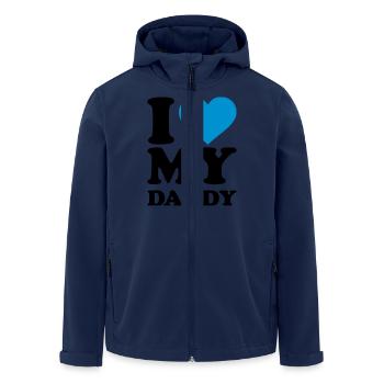 I love my Daddy - Veste softshell homme en polyester recyclé Stanley/Stella - marine - Devant - AI Model Male 185 light (185cm)