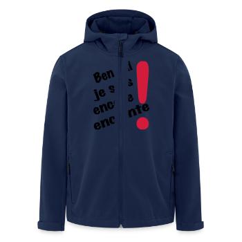 encore enceinte - Veste softshell homme en polyester recyclé Stanley/Stella - marine - Devant - AI Model Male 185 light (185cm)