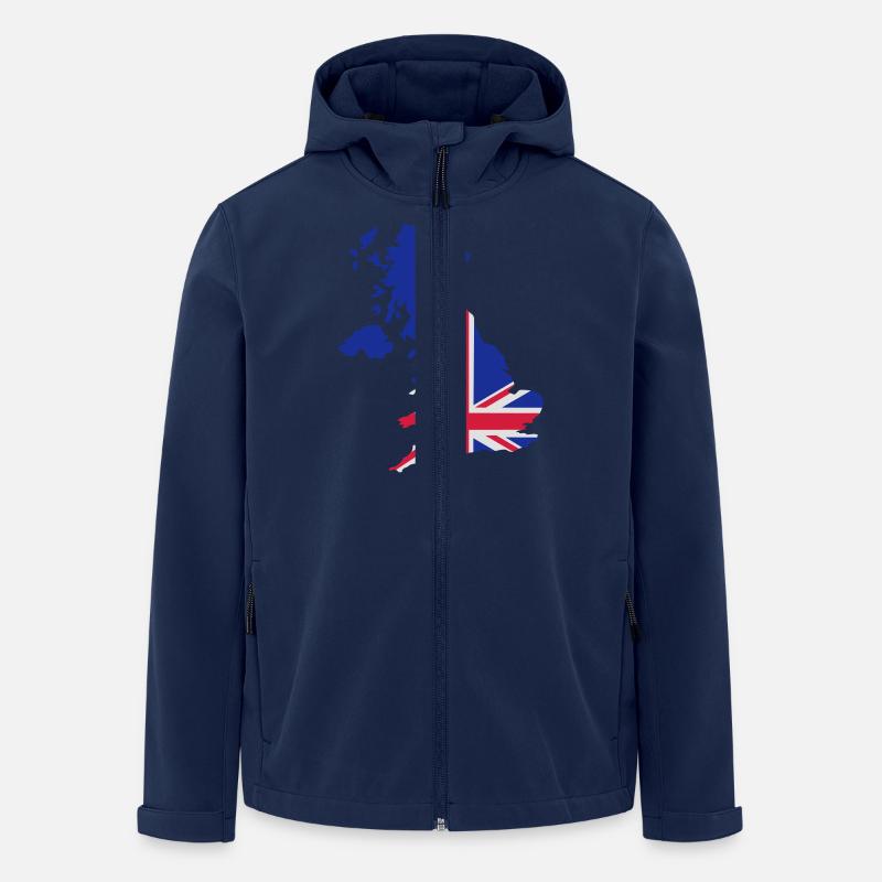 Great Britain - Men’s Recycled Softshell Jacket by Stanley/Stella - navy