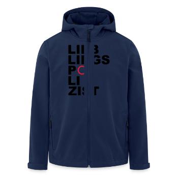 Lieblingspolizist - V2 - Recycelte Männer Softshell-Jacke von Stanley/Stella - Navy - Vorne - AI Model Male 185 light (185cm)