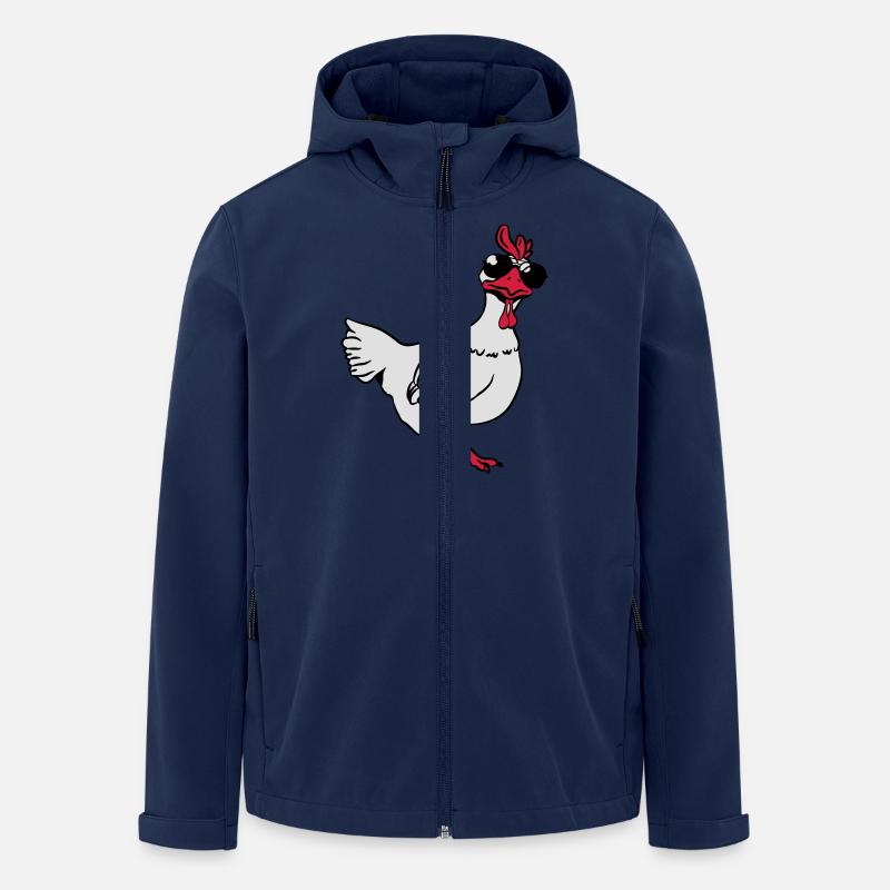 Chicken sunglasses cool - Men’s Recycled Softshell Jacket by Stanley/Stella - navy