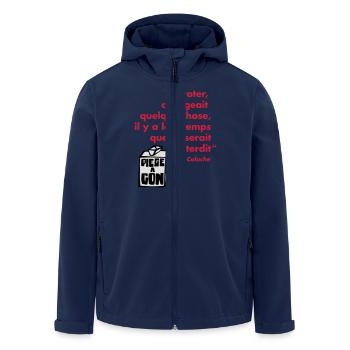 Politique - Veste softshell homme en polyester recyclé Stanley/Stella - marine - Devant - AI Model Male 185 light (185cm)