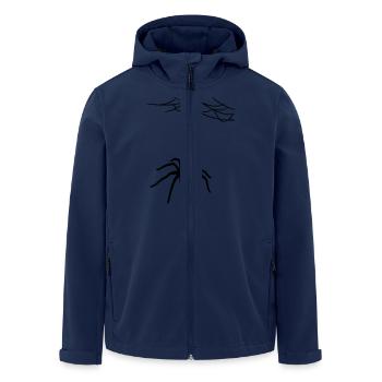 spinnennetz spinnenweben faden spinne groß - Recycelte Männer Softshell-Jacke von Stanley/Stella - Navy - Vorne - AI Model Male 185 light (185cm)