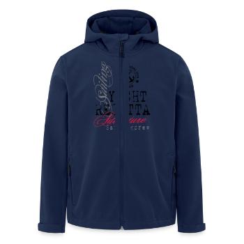 Maritime - Yacht Regatta - Recycelte Männer Softshell-Jacke von Stanley/Stella - Navy - Vorne - AI Model Male 185 light (185cm)