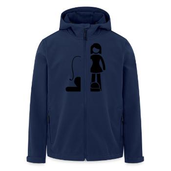 couple woman man - Recycelte Männer Softshell-Jacke von Stanley/Stella - Navy - Vorne - AI Model Male 185 light (185cm)