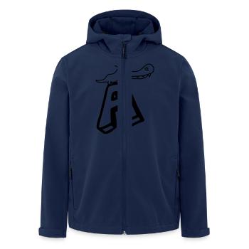 alligator krokodil dino dinosaurier echse saurier - Recycelte Männer Softshell-Jacke von Stanley/Stella - Navy - Vorne - AI Model Male 185 light (185cm)