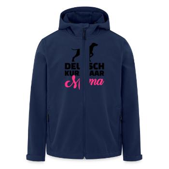 Deutsch Kurzhaar - Recycelte Männer Softshell-Jacke von Stanley/Stella - Navy - Vorne - AI Model Male 185 light (185cm)