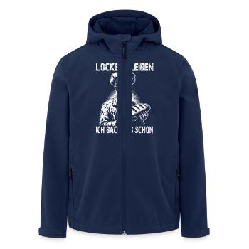 Zombie Bäcker gruseliger Bäcker - Recycelte Männer Softshell-Jacke von Stanley/Stella - Navy - Vorne - AI Model Male 185 light (185cm)