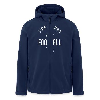 Football Je peux pas j'ai foot footballeur sport - Veste softshell homme en polyester recyclé Stanley/Stella - marine - Devant - AI Model Male 185 light (185cm)