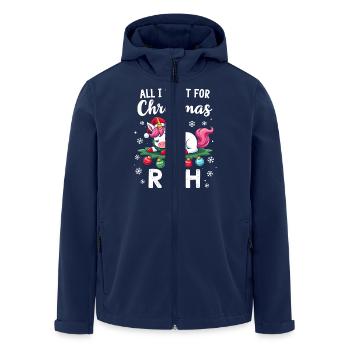 Christmas Humor - Weihnachten Shirt - Recycelte Männer Softshell-Jacke von Stanley/Stella - Navy - Vorne - AI Model Male 185 light (185cm)