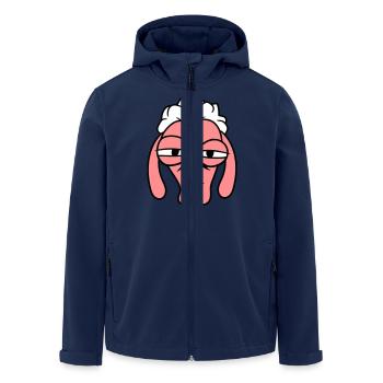Sheep Skeptical Critical Look Face Head Cool - Men’s Recycled Softshell Jacket by Stanley/Stella - navy - Front - AI Model Male 185 light (185cm)