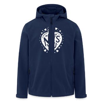 I’m Nuts About You - Men’s Recycled Softshell Jacket by Stanley/Stella - navy - Front - AI Model Male 185 light (185cm)