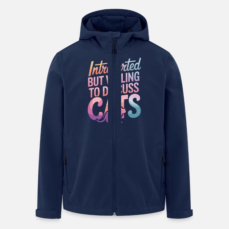 Introvert, antisocial, introvert - Men’s Recycled Softshell Jacket by Stanley/Stella - navy