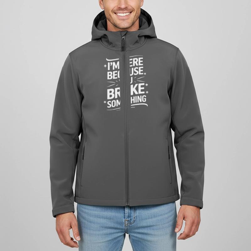 Technischer Support Computerfreak Nerd Recycelte Männer Softshell-Jacke Discoverer von Stanley/Stella