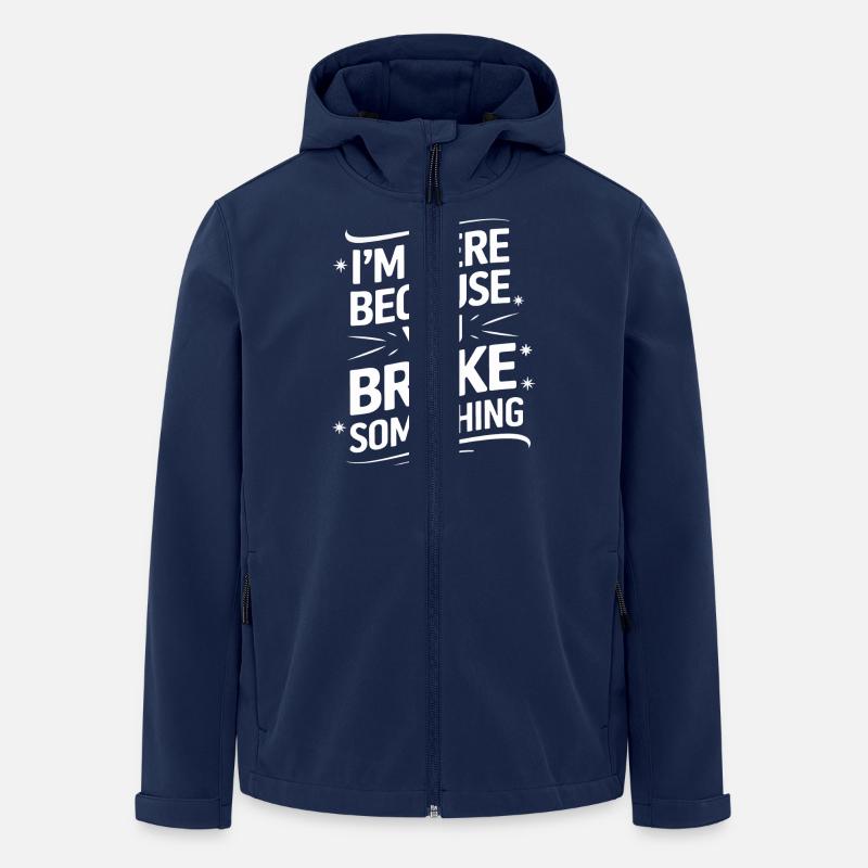 Technischer Support Computerfreak Nerd - Recycelte Männer Softshell-Jacke von Stanley/Stella - Navy