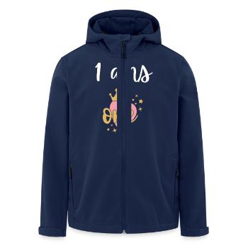 1. 1 Jahr. 1. JUBILÄUM. 1-JÄHRIGES JUBILÄUM. ANNI - Recycelte Männer Softshell-Jacke von Stanley/Stella - Navy - Vorne - AI Model Male 185 light (185cm)