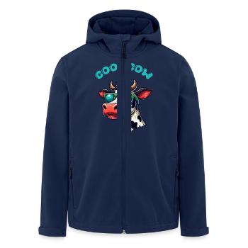 kuh sonnenbrille cow - Recycelte Männer Softshell-Jacke von Stanley/Stella - Navy - Vorne - AI Model Male 185 light (185cm)