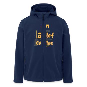 We ballet ballet balls - Men’s Recycled Softshell Jacket by Stanley/Stella - navy - Front - AI Model Male 185 light (185cm)