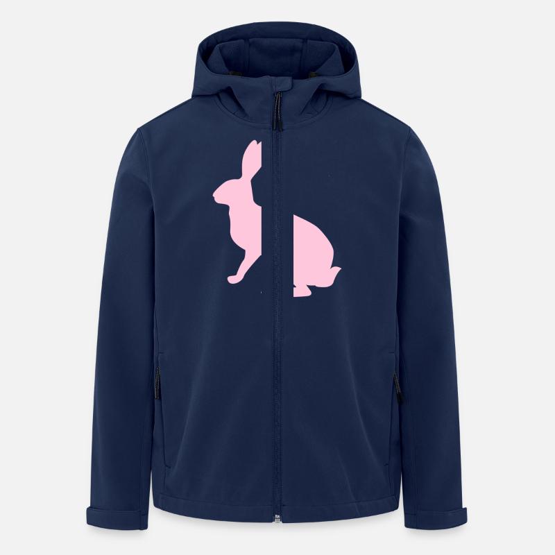 Hase ostern - Recycelte Männer Softshell-Jacke von Stanley/Stella - Navy