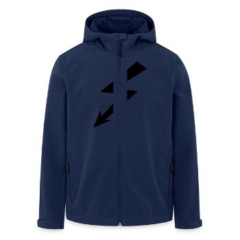 Blitz - Recycelte Männer Softshell-Jacke von Stanley/Stella - Navy - Vorne - AI Model Male 185 light (185cm)