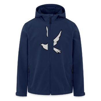 Colombe de la paix la liberté de la paix - Veste softshell homme en polyester recyclé Stanley/Stella - marine - Devant - AI Model Male 185 light (185cm)