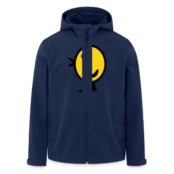 Küken - Recycelte Männer Softshell-Jacke von Stanley/Stella - Navy - Vorne - AI Model Male 185 light (185cm)