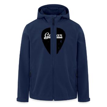 guitar - Recycelte Männer Softshell-Jacke von Stanley/Stella - Navy - Vorne - AI Model Male 185 light (185cm)