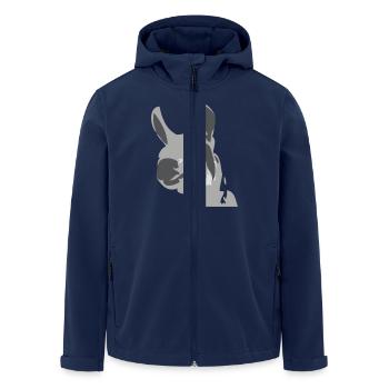 lama - Recycelte Männer Softshell-Jacke von Stanley/Stella - Navy - Vorne - AI Model Male 185 light (185cm)