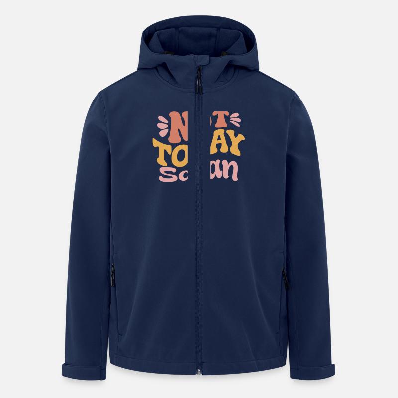 Nicht heute Satan - Recycelte Männer Softshell-Jacke von Stanley/Stella - Navy