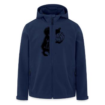 truemmertruppe1 - Recycelte Männer Softshell-Jacke von Stanley/Stella - Navy - Vorne - AI Model Male 185 light (185cm)