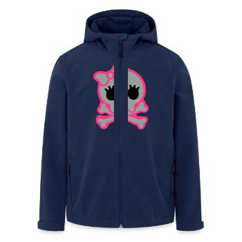 skull - Recycelte Männer Softshell-Jacke von Stanley/Stella - Navy - Vorne - AI Model Male 185 light (185cm)