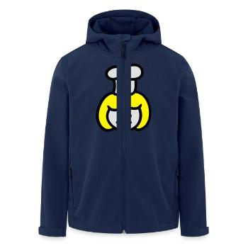 Cook 3 - Men’s Recycled Softshell Jacket by Stanley/Stella - navy - Front - AI Model Male 185 light (185cm)