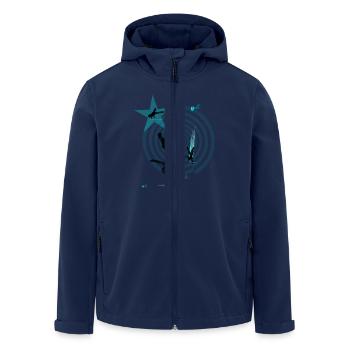 Breakdancer - Recycelte Männer Softshell-Jacke von Stanley/Stella - Navy - Vorne - AI Model Male 185 light (185cm)