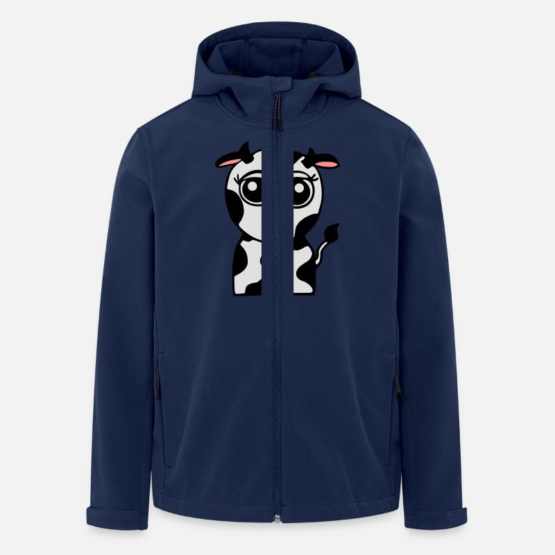 Kleine Kuh - Recycelte Männer Softshell-Jacke von Stanley/Stella - Navy