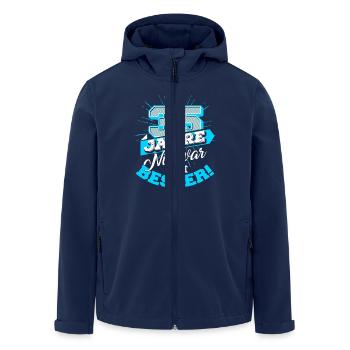 35 Jahre Geburtstag Geburtstagsgeschenk Nie besser - Recycelte Männer Softshell-Jacke von Stanley/Stella - Navy - Vorne - AI Model Male 185 light (185cm)