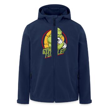 Gym Gym Turtle Design - Veste softshell homme en polyester recyclé Stanley/Stella - marine - Devant - AI Model Male 185 light (185cm)