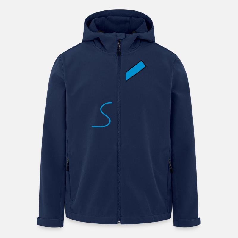 easy_drawing_3c - Men’s Recycled Softshell Jacket by Stanley/Stella - navy