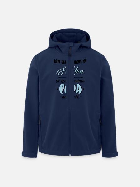 Papa Held - Recycelte Männer Softshell-Jacke von Stanley/Stella - Navy
