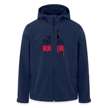 natura born killer - Recycelte Männer Softshell-Jacke von Stanley/Stella - Navy - Vorne - AI Model Male 185 light (185cm)