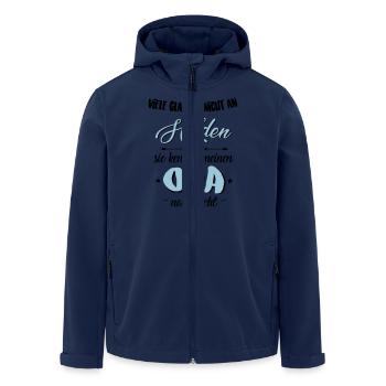 Opa Held - Recycelte Männer Softshell-Jacke von Stanley/Stella - Navy - Vorne - AI Model Male 185 light (185cm)